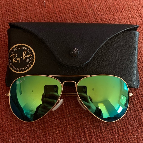 Green Aviator Flash Lenses - Picture 2 of 6